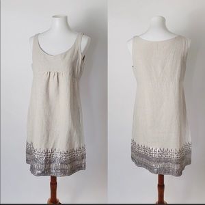 EILEEN FISHER organic cotton and sequin dress